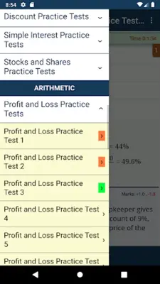 Aptitude Practice Tests android App screenshot 8